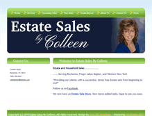 Tablet Screenshot of estatesalesbycolleen.com